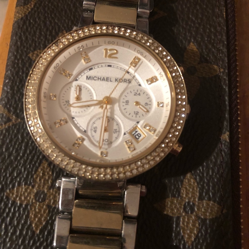 Mk two tone watch